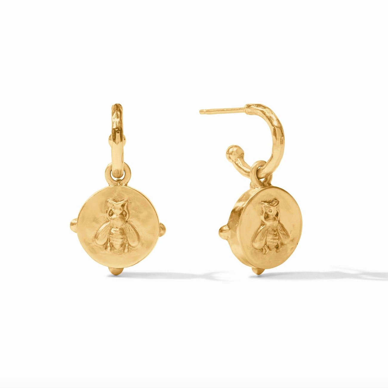 Julie Vos Honeybee Hoop & Charm Earring