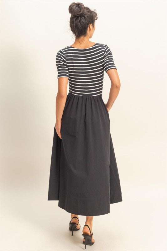 Top & Poplin Skirt Dress