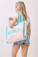 Terry Cloth Beach Tote