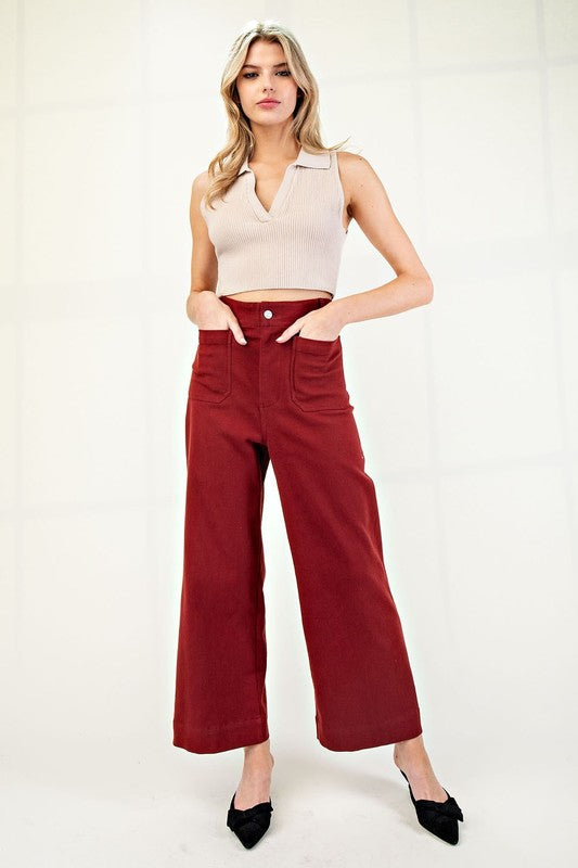 Soft Washed Wide Leg Pants