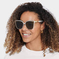 Savannah White Sunglasses