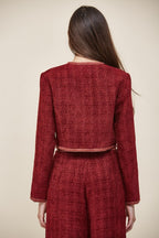 Cropped Tweed Blazer