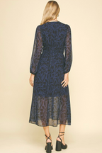 Printed Chiffon Maxi Dress