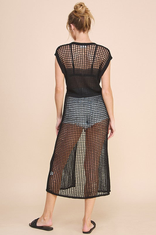 Open Weave Swimsuit Coverup