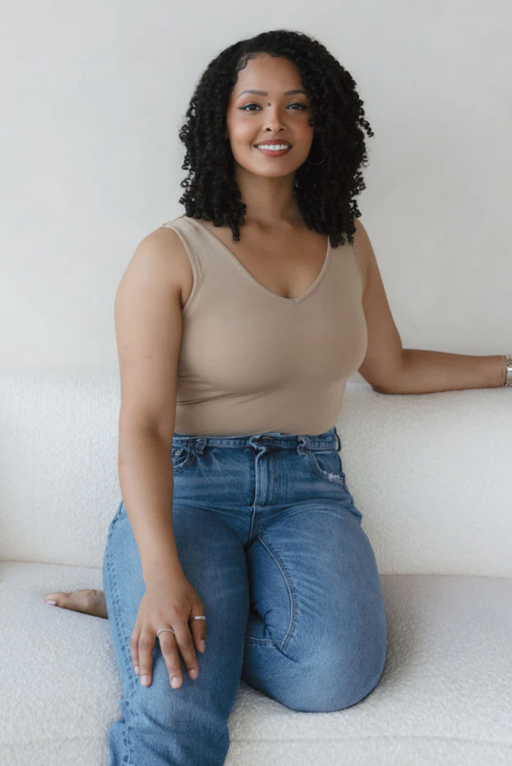 Reversible Tank - Tan