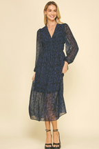 Printed Chiffon Maxi Dress