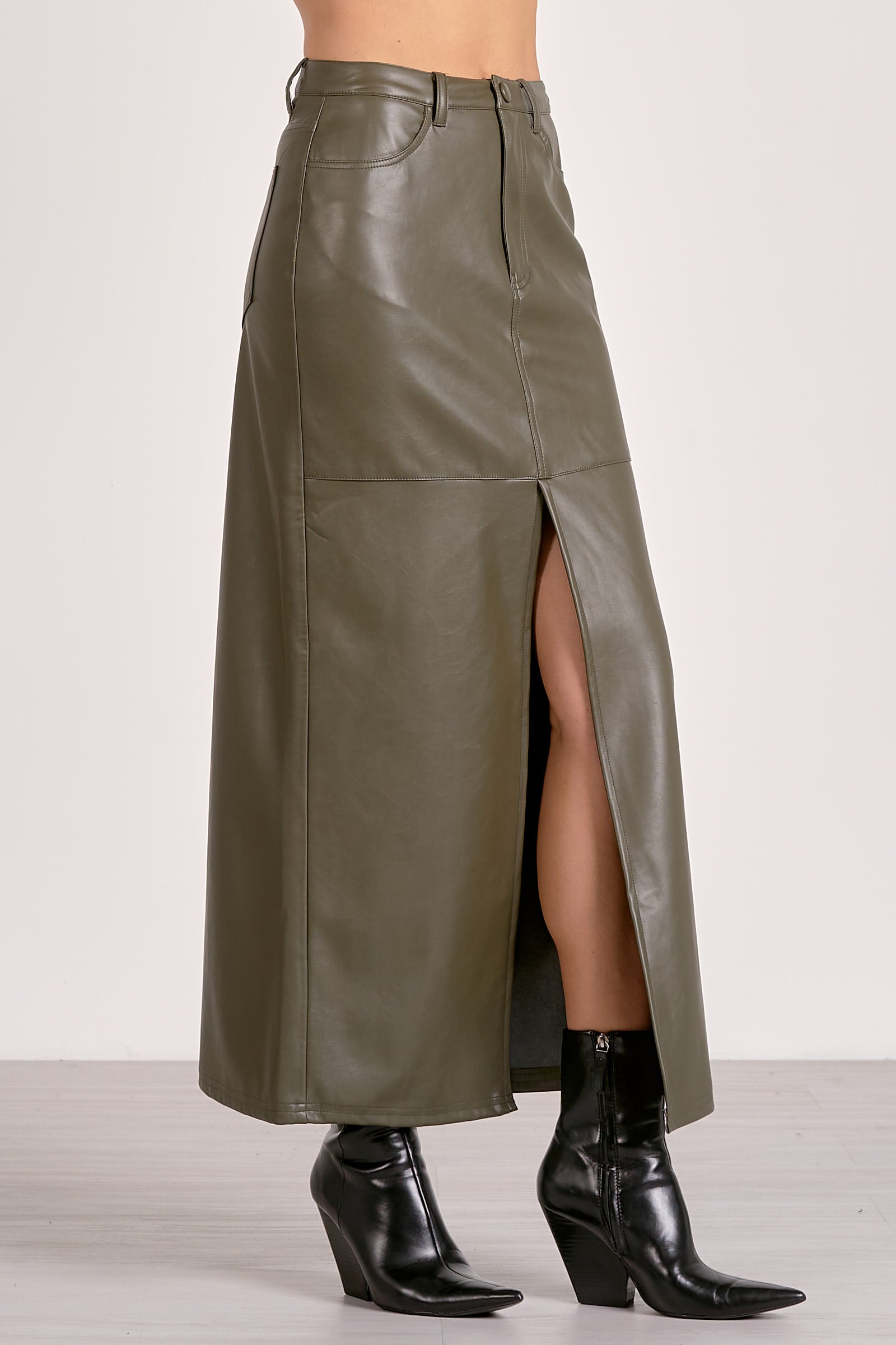 PU Leather Skirt