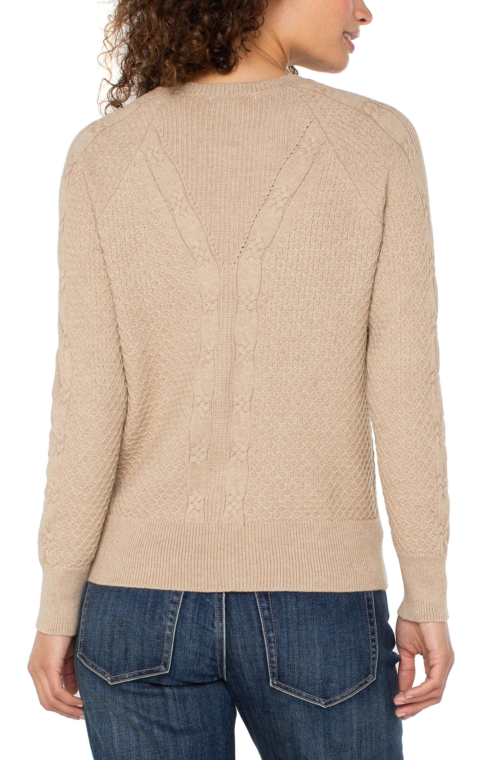 Crew Neck Raglan Sweater