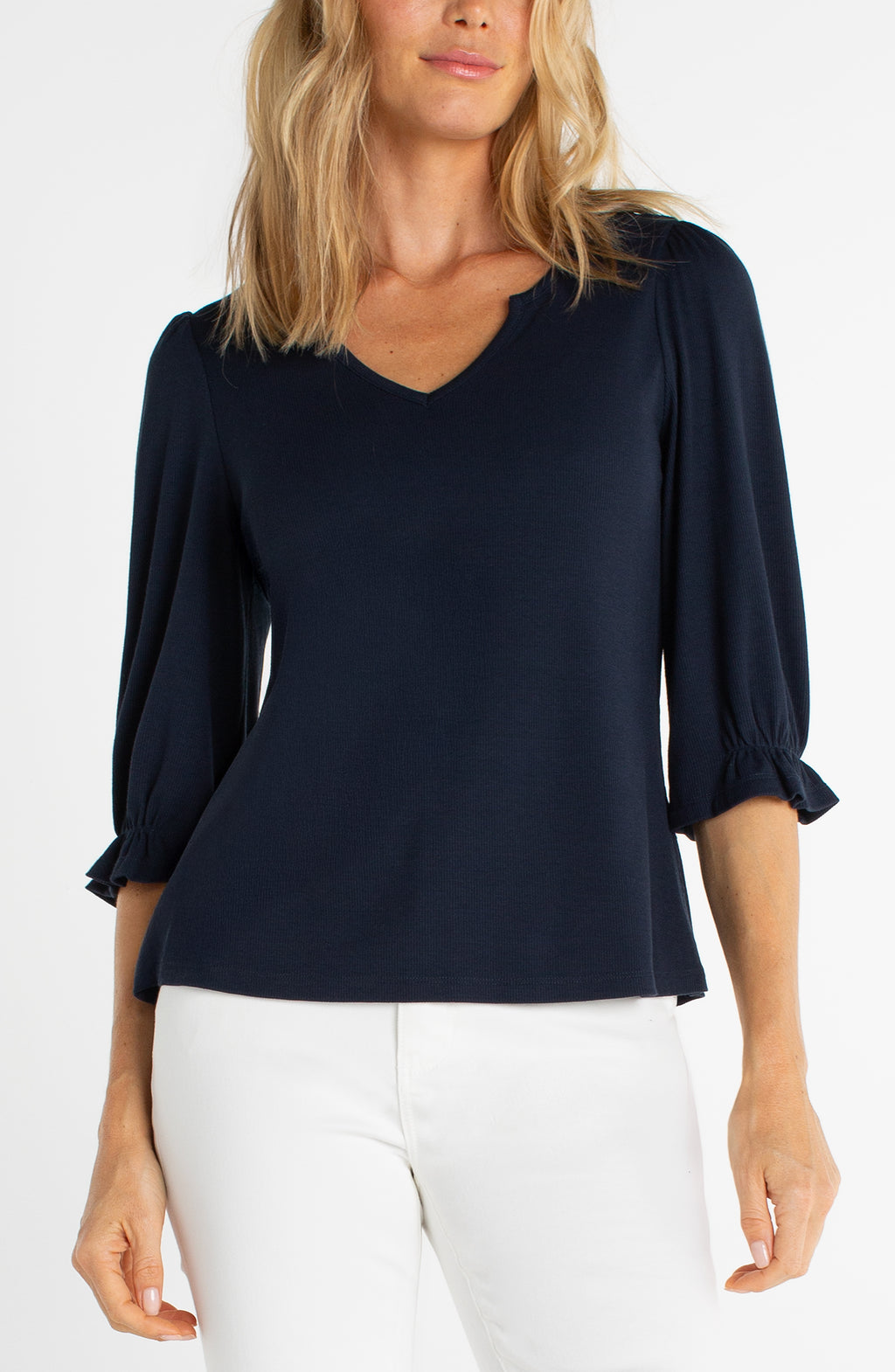 Elbow Sleeve Knit Top