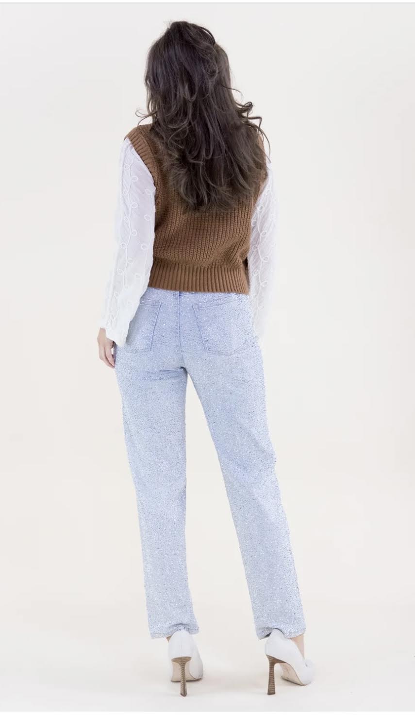 Open Knit Sweater Vest