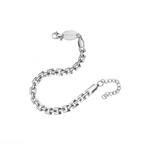 Silver Squared Chain Bracelet